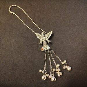 CCI Pewter Guardian Angel Rearview Mirror Charm